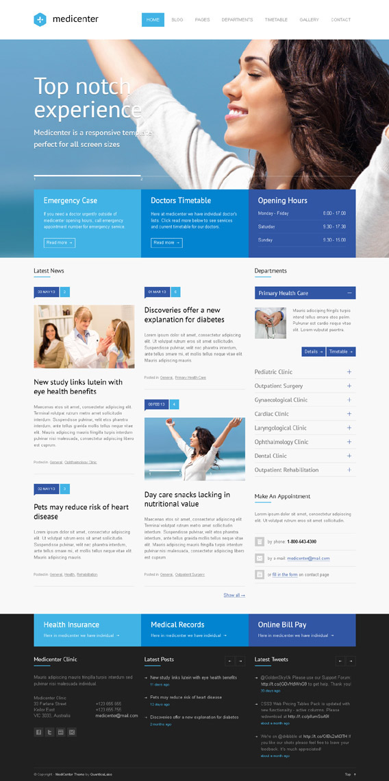 MediCenter, WordPress Professional Best Medical Health