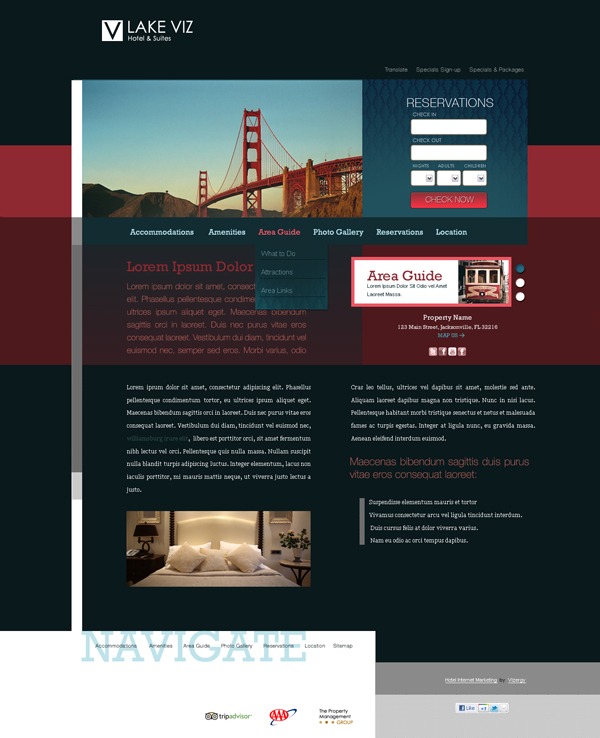 pink gray website template Website Design hotel