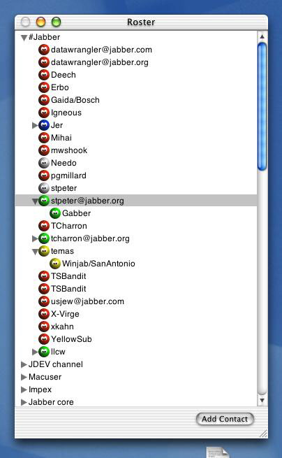 jabber software ux UI Macintosh