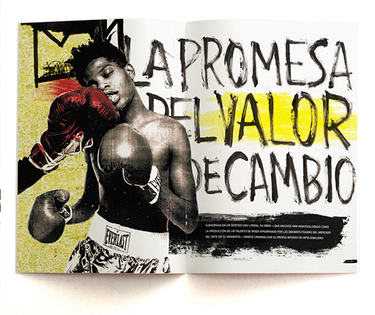 Gabriele fadu pagina12 Basquiat Jean Michel fasciculo art market museum lettering editorial warhol