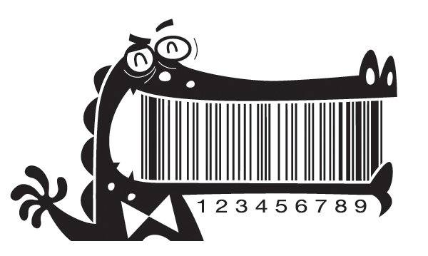 barcode UPC code illustrated customised designed Fun