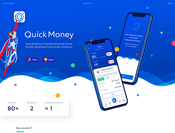 Mobile app for instant money transfers | UI/UX