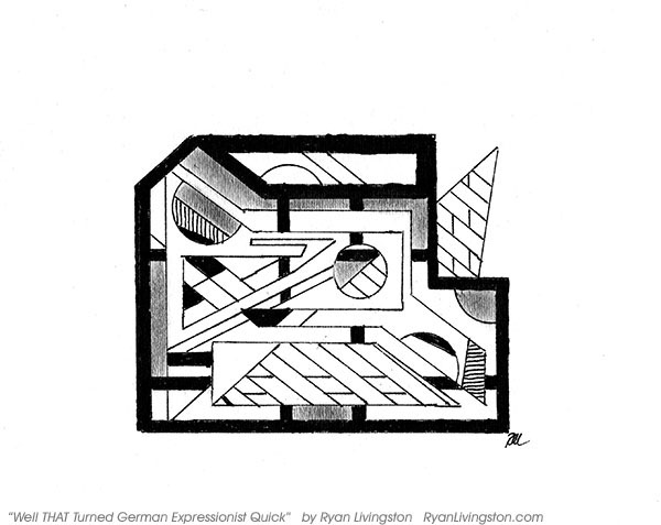 geometric art sharpie graphite video Speed Art speed drawing german expressionism youtube abstract