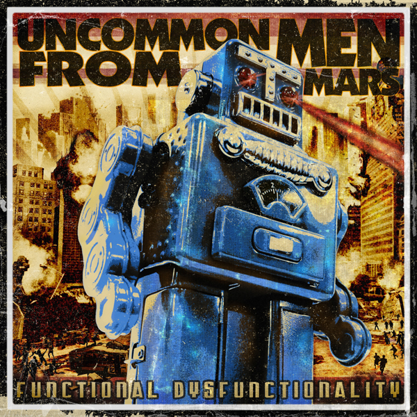 photoshop robot War punk rock uncommon men from mars alien art agency art directing logo