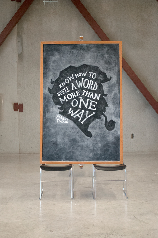 type lettering chalk Chalk art portrait Weekly series Quotes campaign poster inspiration motivation school