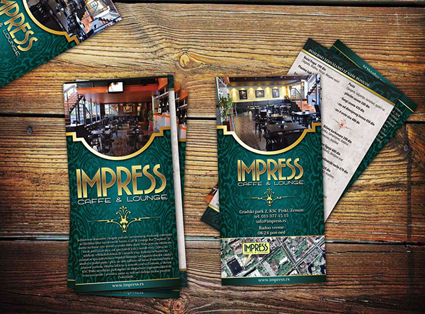 caffe restaurant flyer print
