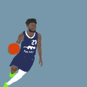 NBA Art NBA Illustration sports athletes portrait art athlete Social media post campaign