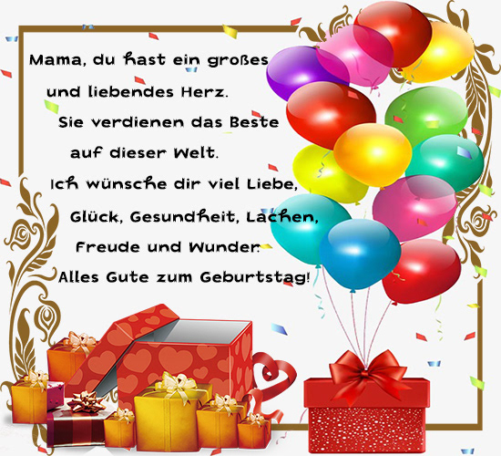 ecard Birthday Mama deutsch