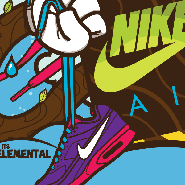 Nike air running tshirt tee shirt textile sport Character jthree j3concepts vector jared nickerson