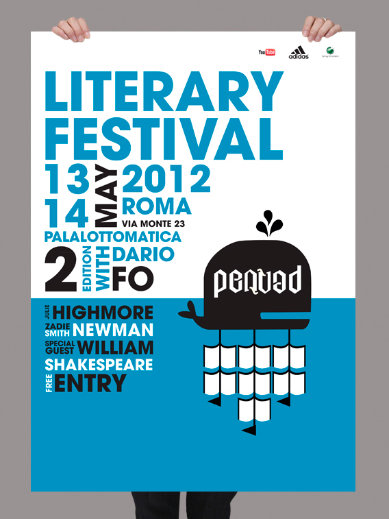 poster design Creativity letterary festival movie