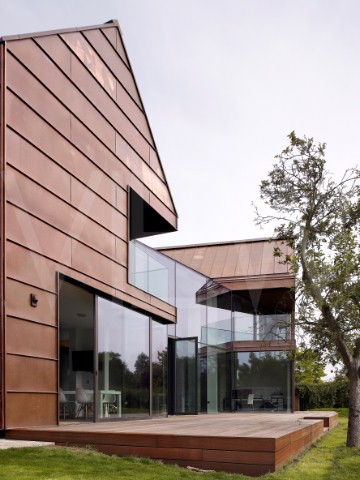 residential contemporary architecture copper house