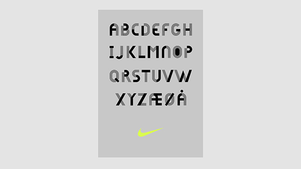 Nike custom typeface