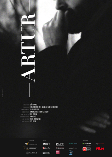 artur Flávio Pires poster Cinema brochure black and white short film