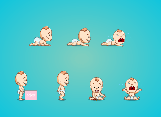 Baby animations on Behance
