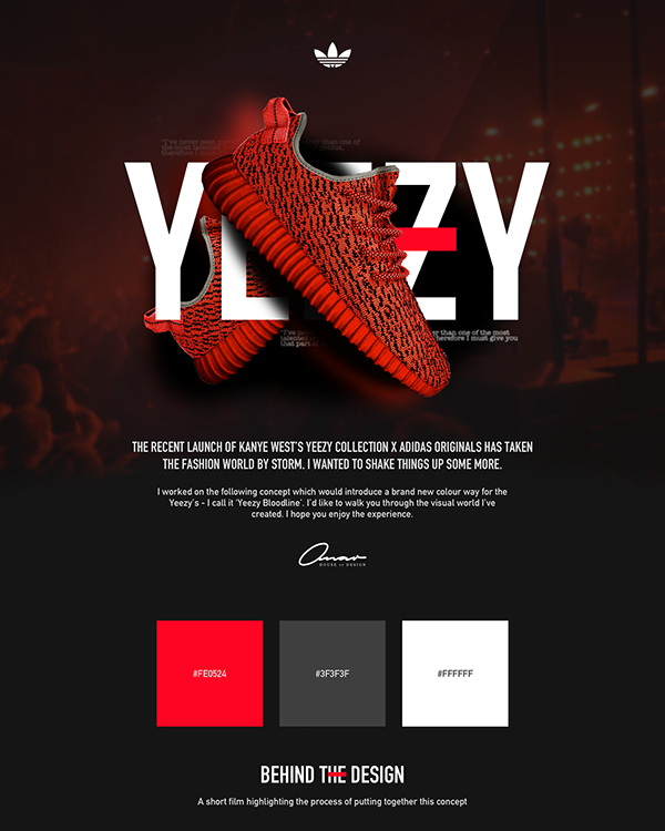 Adidas X Kanye West 'Yeezy Bloodline' Web/App Concept