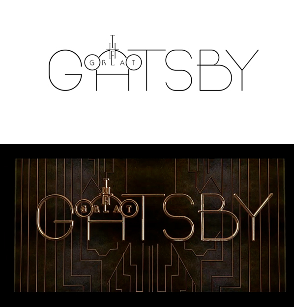 gatsby The Great Gatsby logo like minded studio art deco Baz Luhrmann Catherine Martin Bazmark warnerbros title design