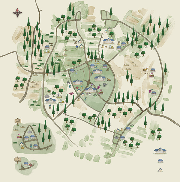 Map for a Local boutique Fair