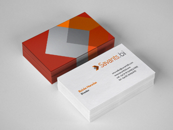 diseño identidad marca savants logo Logotype Isologo flecha arrow orange grey naranja BI Papeleria brand