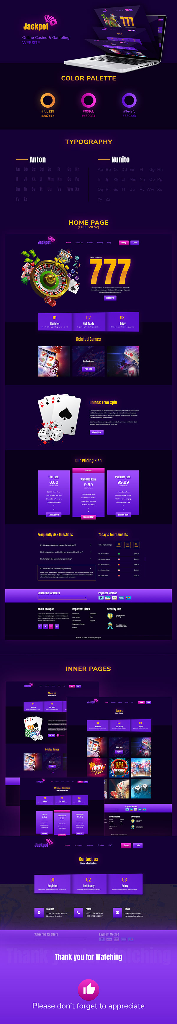 Jackpot - Casino & Gambling Website
