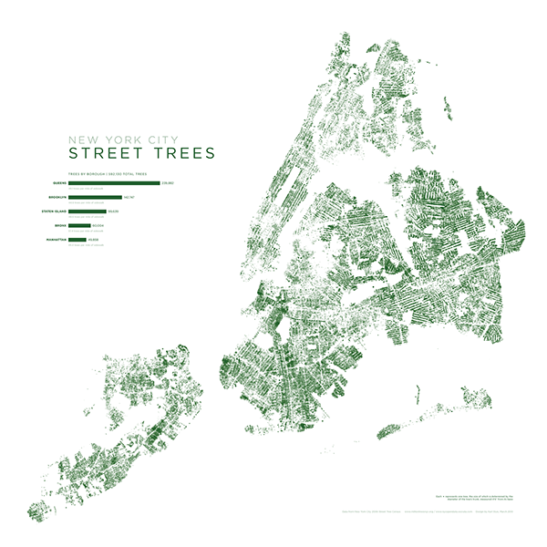 cartography New York new york city Open Data trees Urban urbanism  