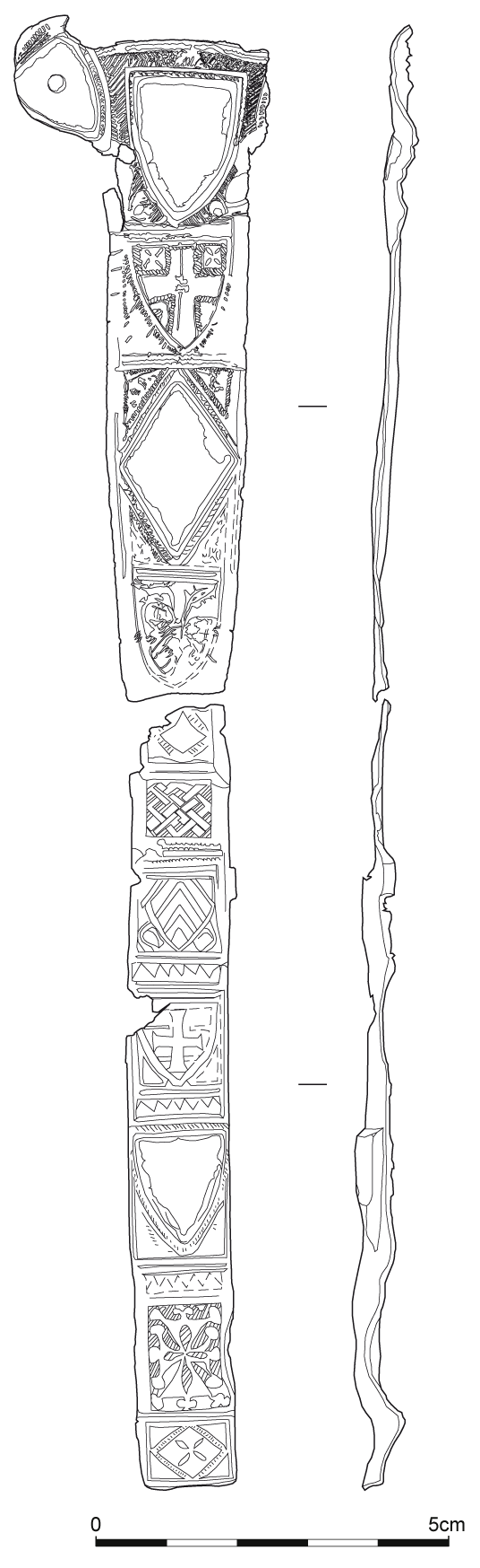 Glastonbury Abbey archaeological illustration lithics Pottery figural stone medieval window glass