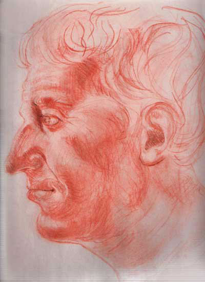portrait drawings Wittgenstein hesse Ezra Pound nina simone nabokov pen ink quill pen sketch