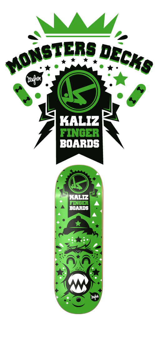 newfren Fingerboards kaliz monster decks