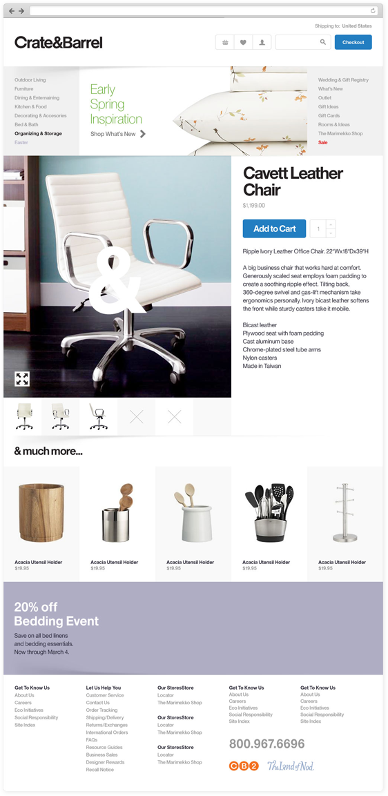 furniture redesign pitch parallax fine products marketing   campaign Ecommerce store