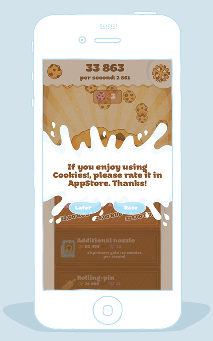 Cookie clicker on Behance