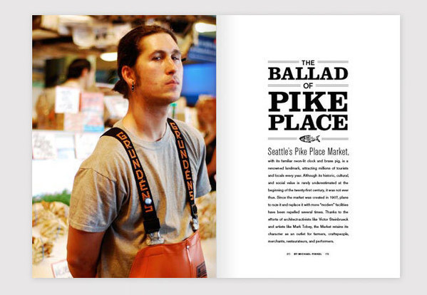 seattle pike place magazine Layout