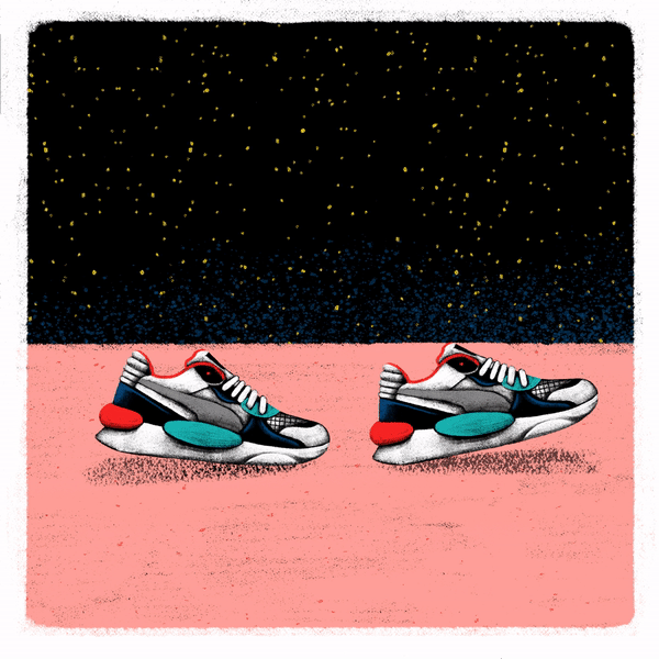 puma sneakers animation  Space  shoes