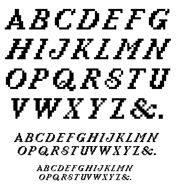 8 bit font exploration type design
