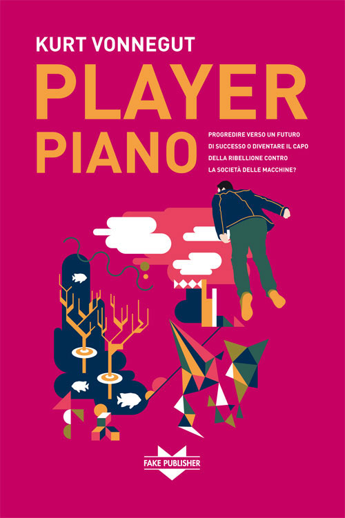 Cover Book book design sci-fi Kurt Vonnegut player piano