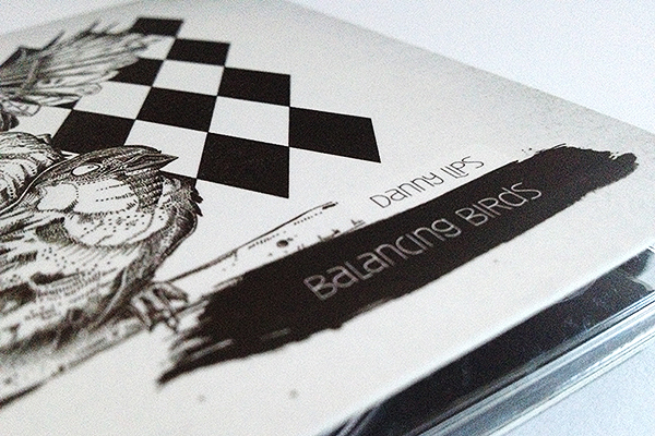 Album cover Danny Lips finland rock birds Black&white