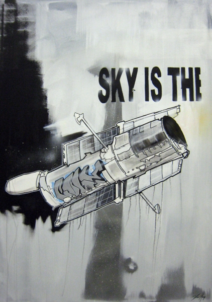 Graffiti in Space coleone cole.tws streetart carhartt gallery puplic provocation canvas