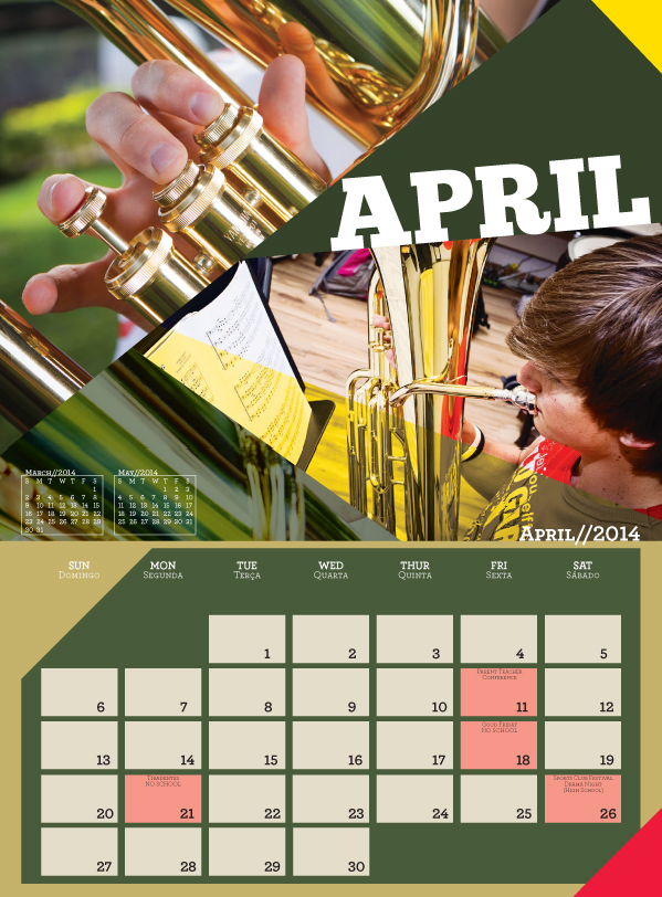 calendar calendario Escola Americana american school EAC campinas