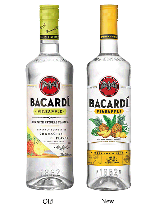 Packaging Illustrations for Bacardi Flavored Rums