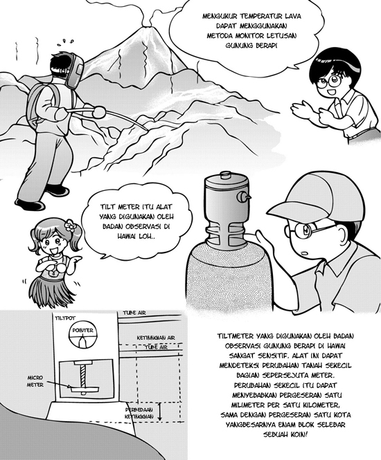 children Education story book comic volcano