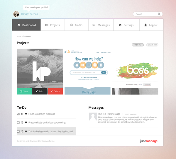 photoshop Illustrator project-management Mockup
