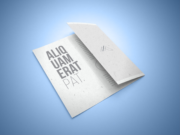 trifold brochure download psd vector free Mockup blugraphic