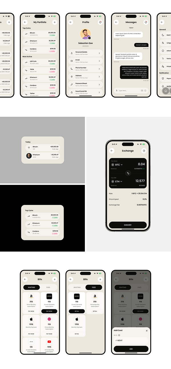 Finance Mobile App & UI UX Design