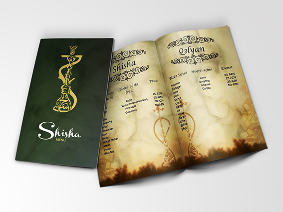 Shisha menu