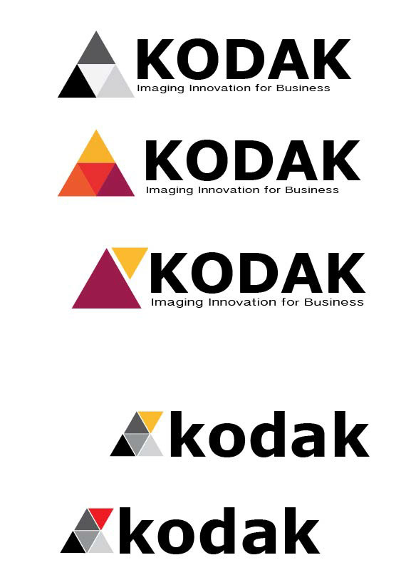 kodak rebranding design logo camera histroy Logo Design red logo process redesign