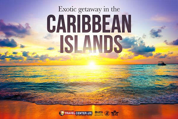 Exotic getaway in the Caribbean Islands