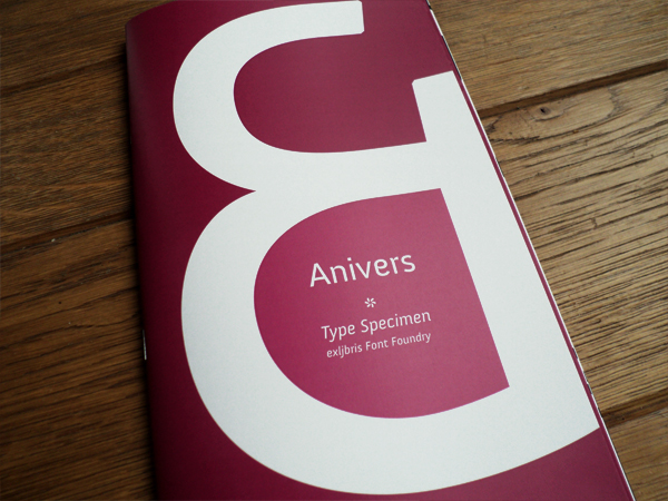 Anivers Type Specimen Booklet