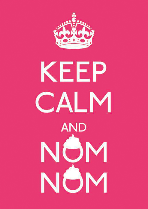 keep calm cupcake keep calm and poster