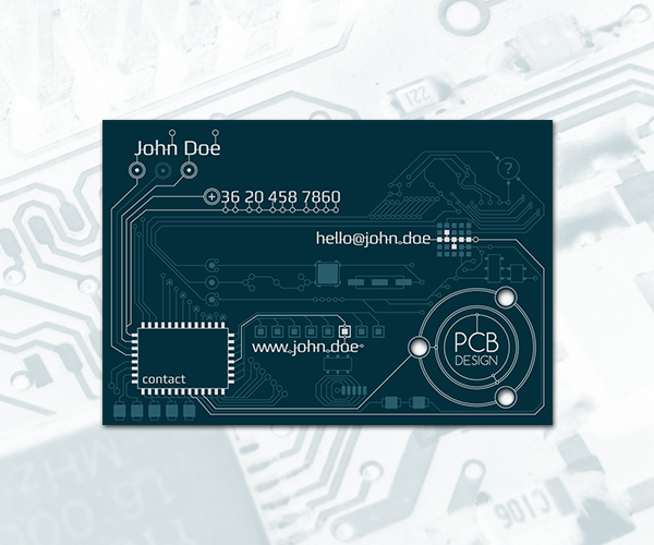 pcb PCB design business card vector mind-breaker printed circuit board contact