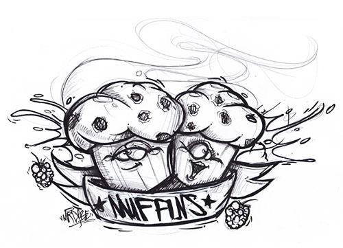 muffin himbeer raspberry cybe  cybirds