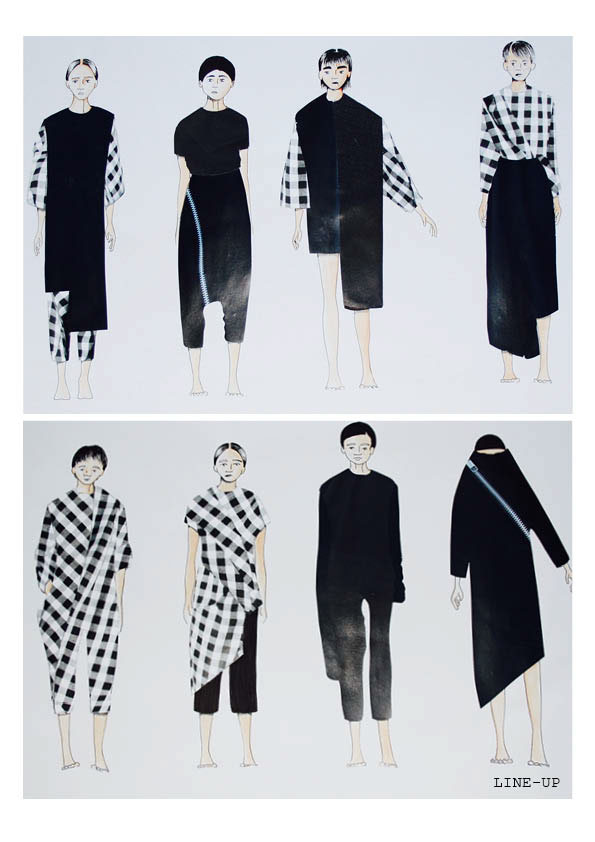 unisex punk deconstruction design clothes minimalistic