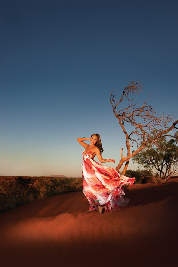 uluru Travel Magazine cover shoot bob barker jane abma